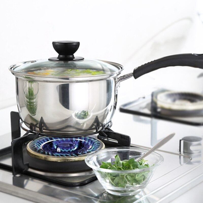Cacerola de acero inoxidable para cacerola lechera y fideos remojados en el dormitorio de la casa cocina ollas de leche