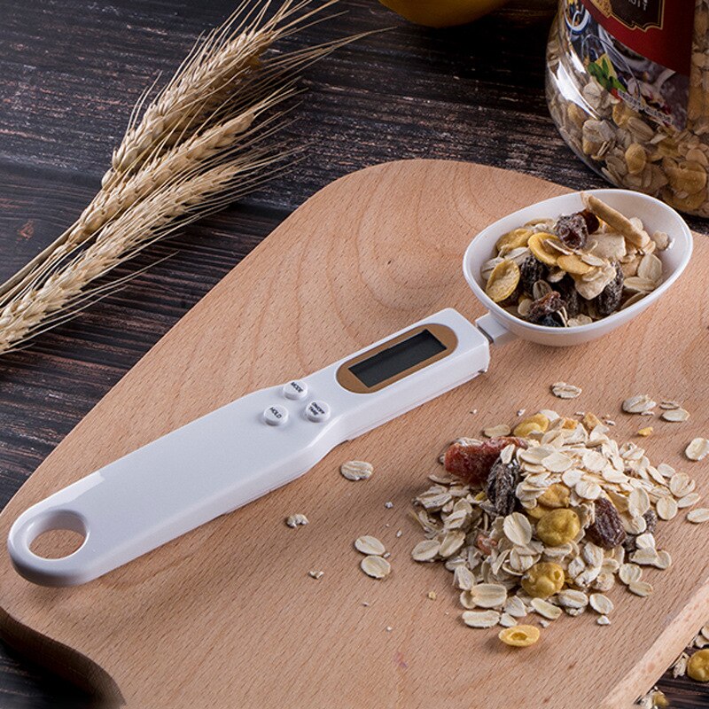 Cuchara de medida de 500g/0,1g, tazas y cucharas, cuchara medidora de cocina, gramos, cuchara electrónica, báscula de cocina