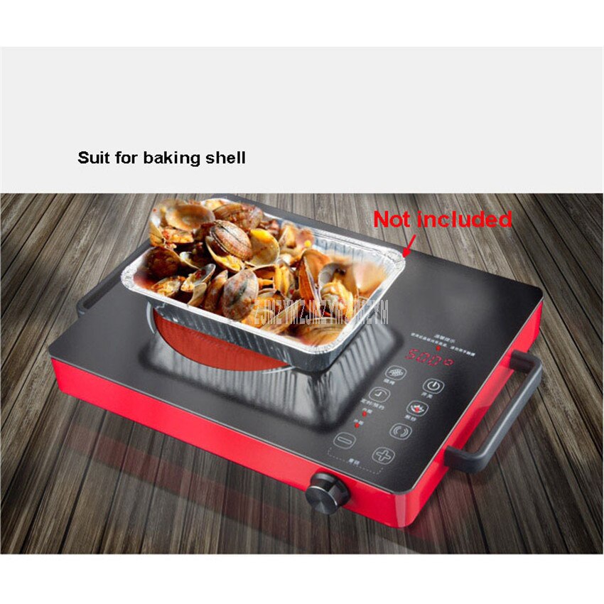 2200W Touch Control Waterproof Mini Electric Ceramic Stove Induction Cooker Microcrystalline Panel No Radiation Cooktop 220V