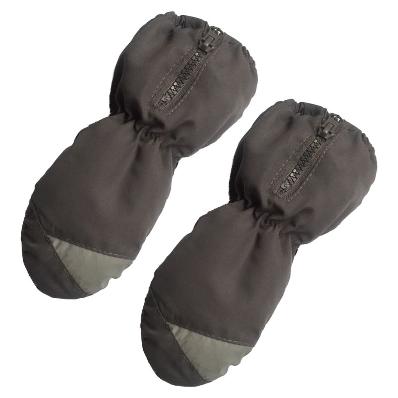 Guanti da sci per bambini caldi antivento bambini ragazzi ragazze antiscivolo inverno Snowboard Snowboard equitazione all'aperto guanto a maniche lunghe: Brown