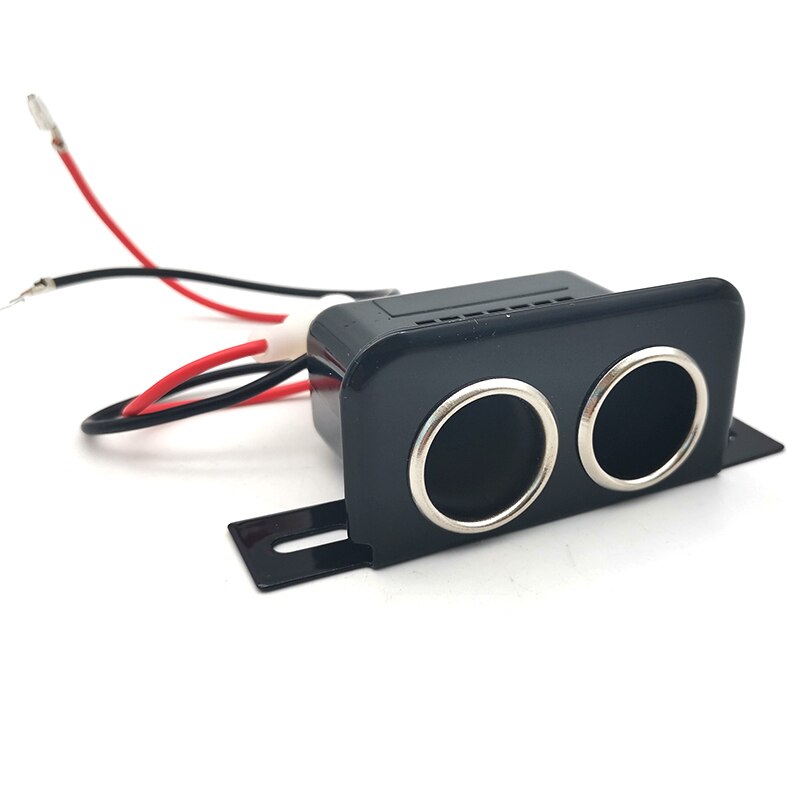 DC12V Metal Double Hole Car Cigarette Lighter socket with fuse