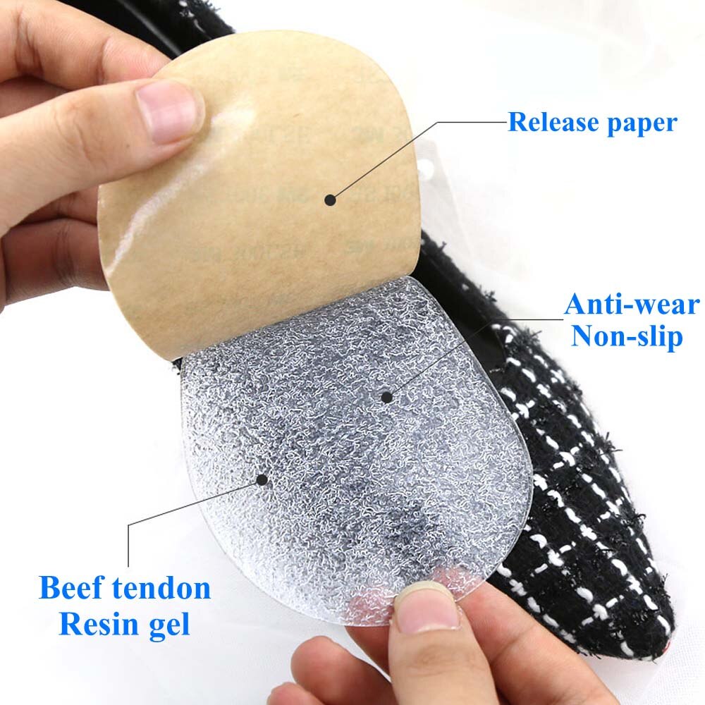 EiD-suelas antideslizantes para zapatos de mujer, Protector de suela de tacón alto, antideslizantes, con empuñaduras de goma, almohadillas para suelas, 2 uds.