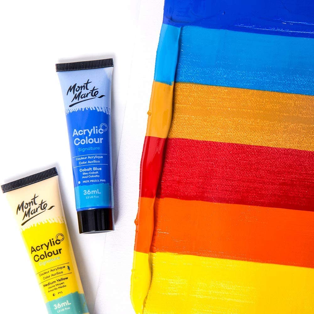 12/18/24/36 Colors 36ml Acrylic Paint Set Metallic Perfect for Canvas Wood Fabric Leather Cardboard Paper MDF Crafts