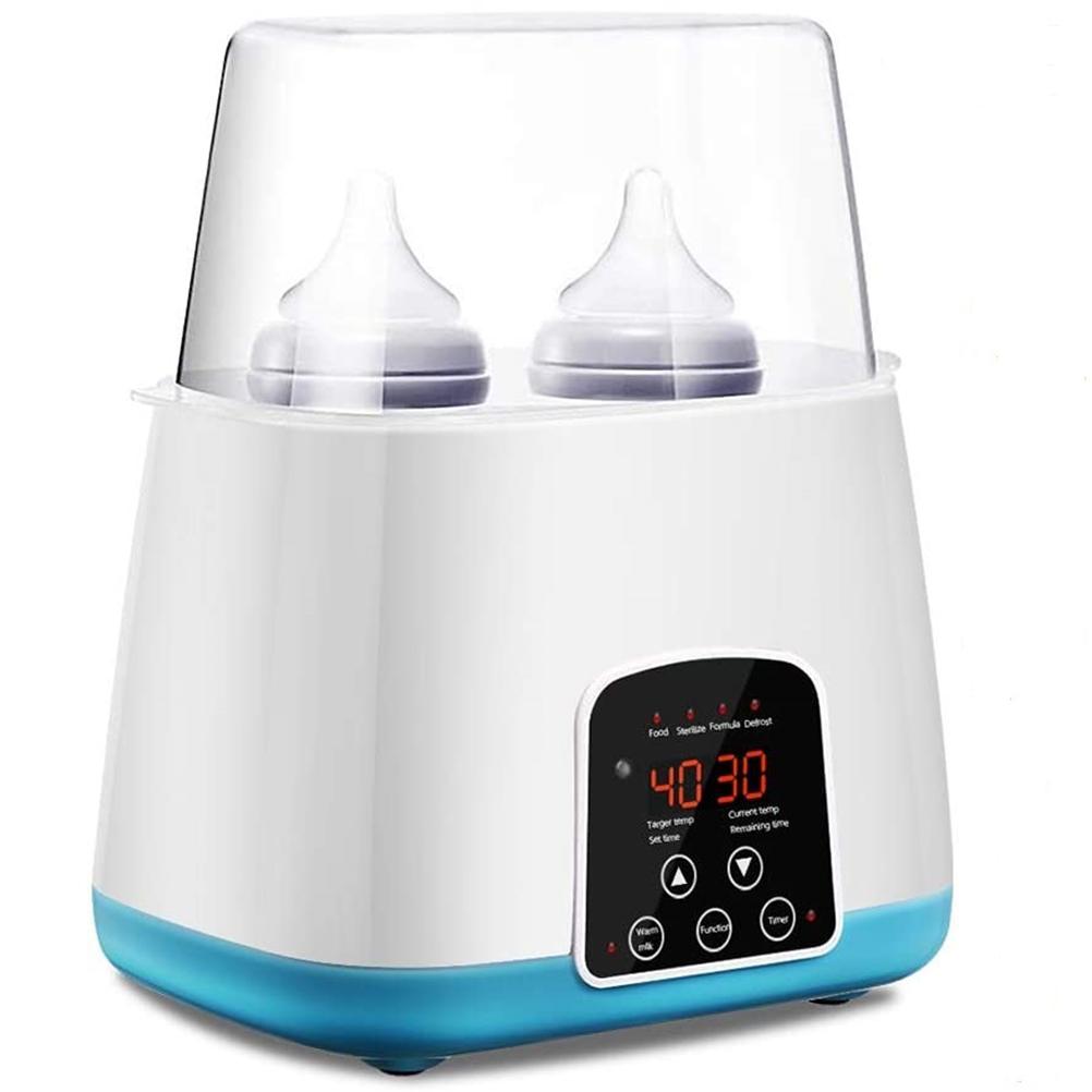 Baby Bottle Disinfection Fast Warm Milk &amp; Sterilizers 4 In 1 Multi-Function Automatic Intelligent Thermostat Baby Bottle Warmers: Blue