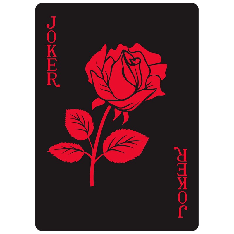 Plastic Poker Red Rose Waterdicht Speelkaarten 54 stuks Kaarten Familie Game L535
