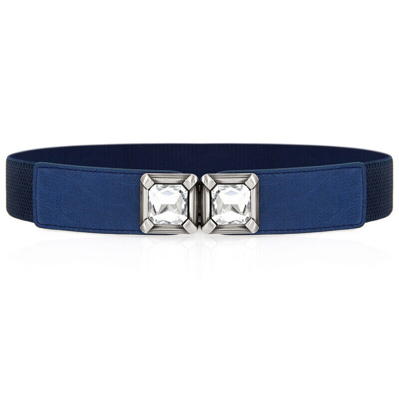 vrouwen riem elastische tailleband bladgoud gesp bladeren cumberbanden rode dunne buikband vrouw party versieren: dark blue color