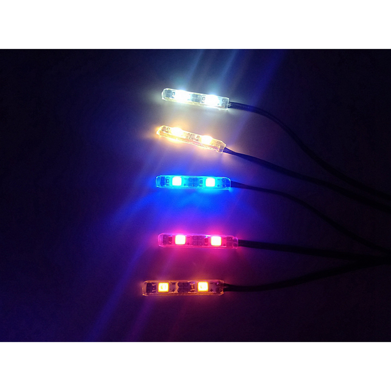 Modelo de faros LED, barra de luz Flash para coche trepador 1/10 Traxxas TRX4 1/14, coche de escalada Drift Tamiya RC Truck Scania 770S
