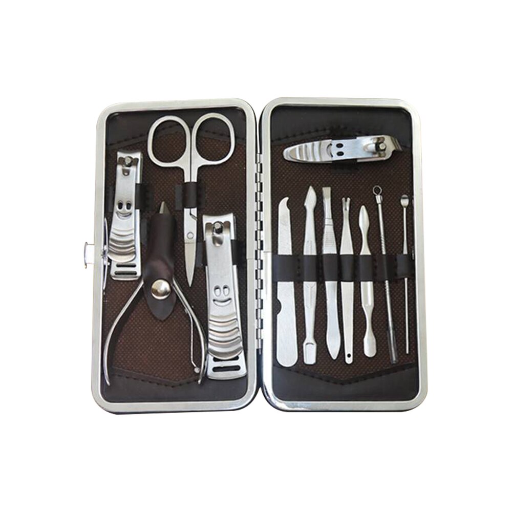 Duurzaam Manicure Pedicure Set 12Pcs Nail Schaar Snijders Bestand Pincet Sets Huishoudelijke Nail Cutters Supplies Manicure Gereedschap