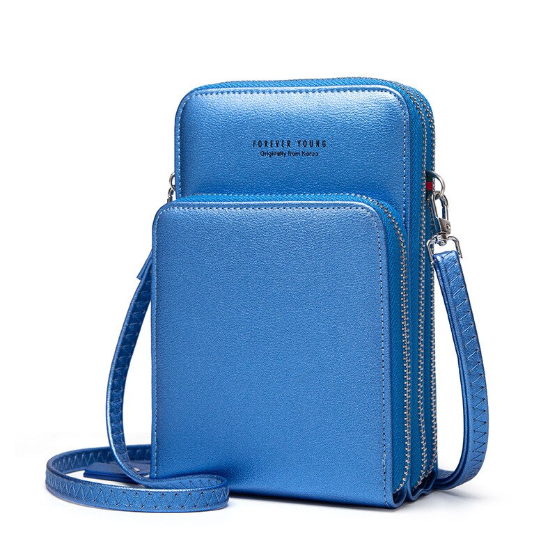 Mini Women Shoulder Bags Ladies Phone Messenger Bag Brand Hand Bag Small Crossbody Bag for Women Pink: Blue