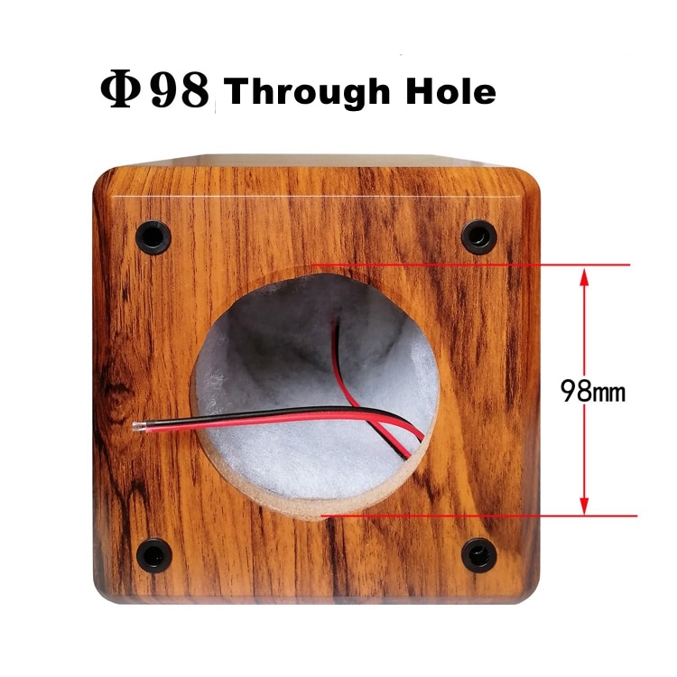 IWISTAO Full Range Speaker Empty Cabinet for 4 inches Passive Speaker Enclosure Wood 15mm High Density MDF Board Volume 4.8L DIY