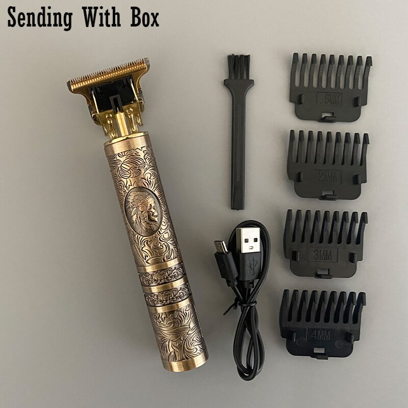 barber 2022 Clipper Trimmer Scheerapparaat Voor Mannen 110V-220V Oplaadbare Draak Haar Snijmachine Vintage T9 tondeuse maszynka do wlosow traş makinesi: yindian
