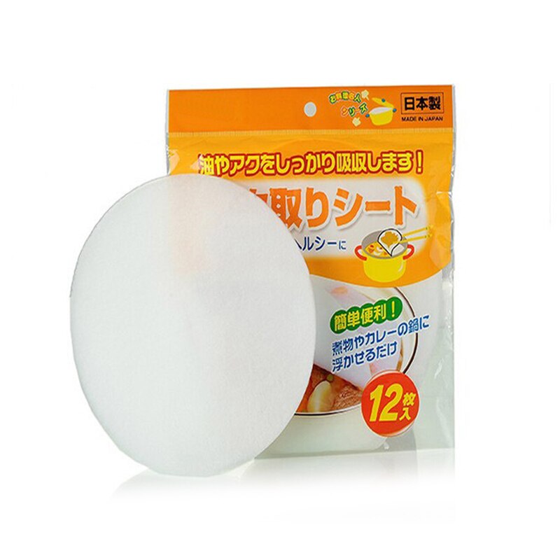 kitchen food oil film soup oil smoke paper (12 pieces) Food grade heat-resistant material used for a long time