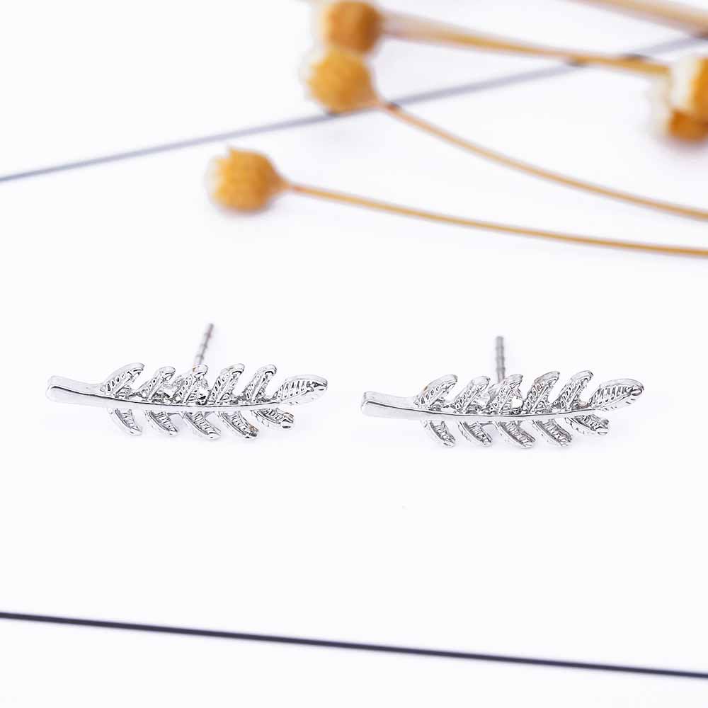 KISSWIFE Vintage Leaves Earrings for women Beautiful tree leave Earrings or like Feather Earrings Ear clip