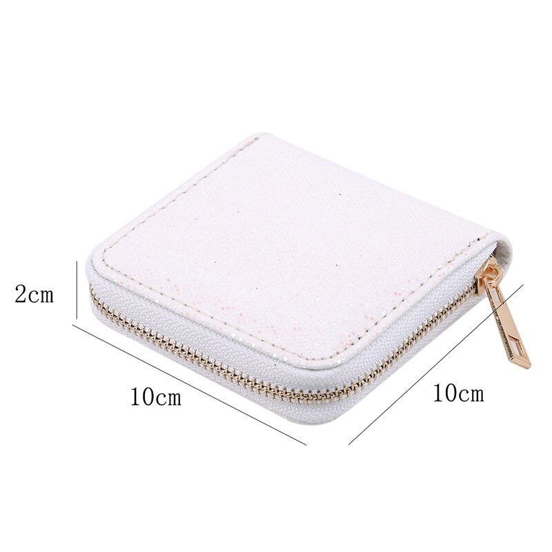 Leren portemonnee dames kwastje rits korte portemonnee glitter dames kleine creditcardhouder portemonnees pailletten