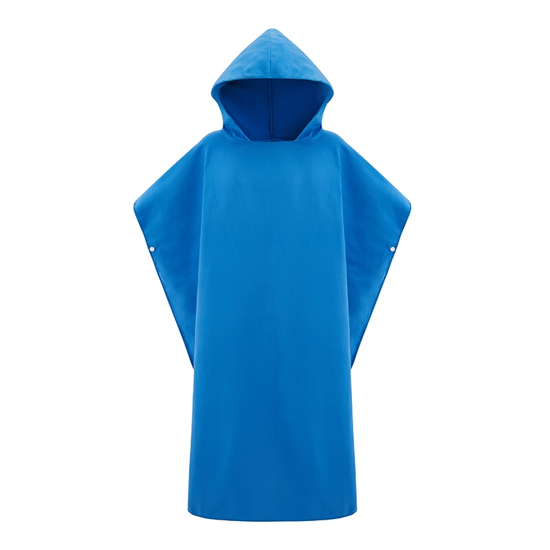 Microfiber Wetsuit Veranderende Gewaad Met Kap, Quick Dry Hooded Handdoeken Voor Zwemmen, Strand Surf Poncho Compact & Lichtgewicht: blue
