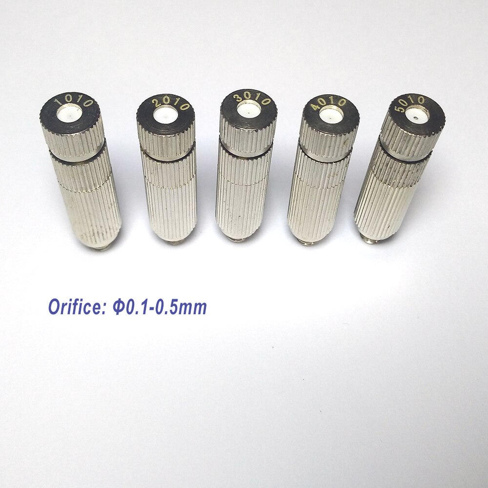 20 stk nikkeled messing dyser med filter justerbar højtryk dug have dyse til dug kølesystem 0.1-0.5mm: 0.3mm