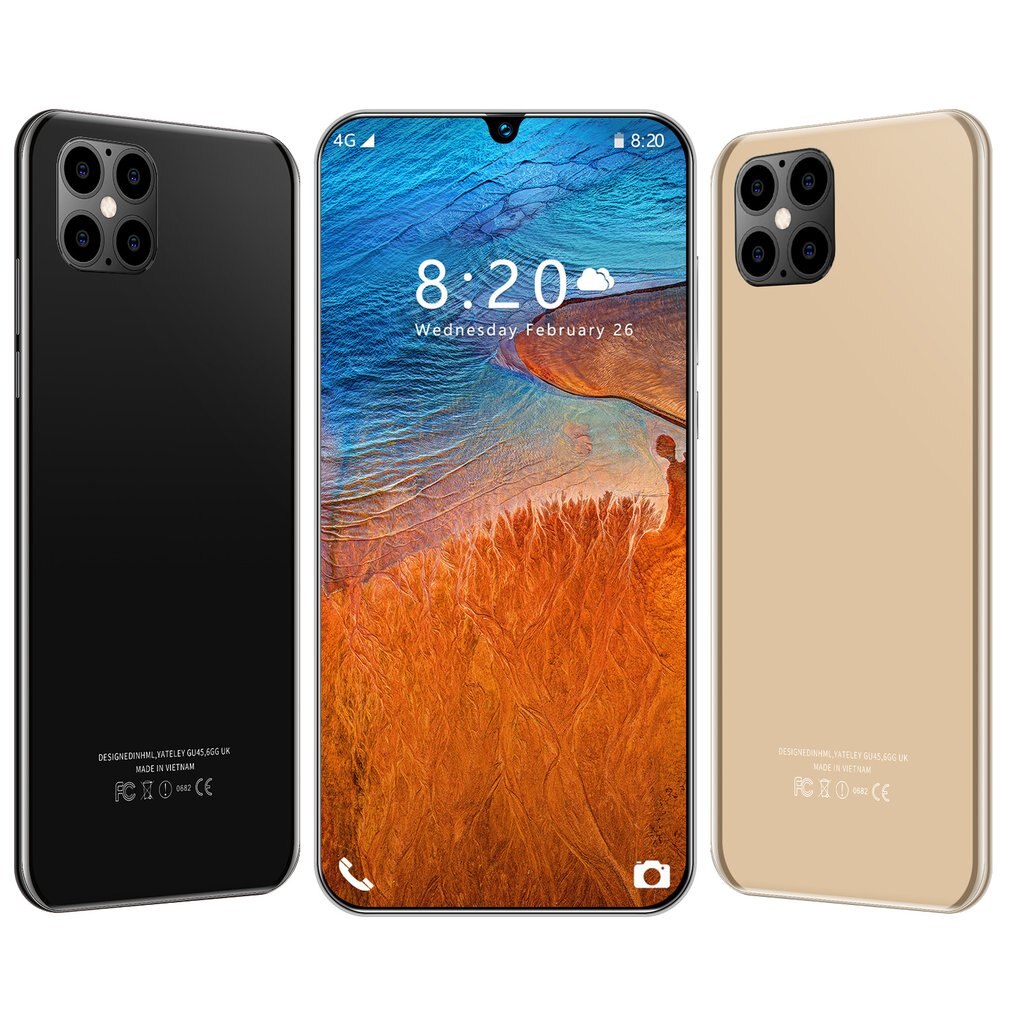 IP12 Clever 6,5 Zoll HD Bildschirm 1GB 8GB 24MP Vorne Kamera Starke 8 Ader hoch-leistung Prozessor telefon