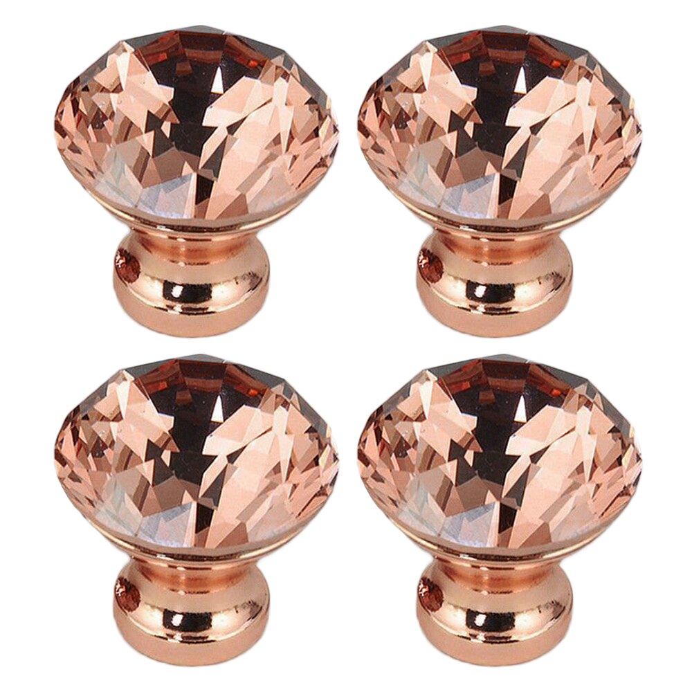 Pomos de cajón de puerta con manija de 30mm * 31mm 2 uds/4 Uds., armario de un solo agujero de oro rosa, herramienta de reemplazo para armario, pomos de puerta práctica para cajón