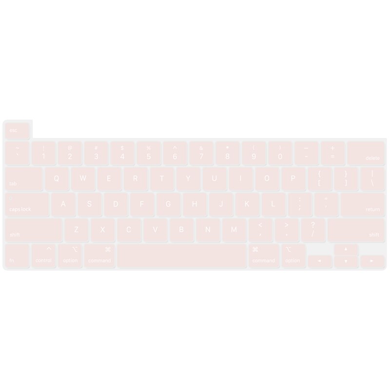 US style keyboard protector For Macbook Pro 16 inch keyboard cover A2141 silicone waterproof keyboard skin: Qiangwei Pink