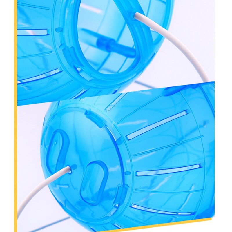 Stille Hamster Bal Met Stand, huisdier Speelgoed Oefening Ballen Voor Hamsters Knaagdieren Jogging Spelen Plastic Mini Bal Voor Kleine Dieren