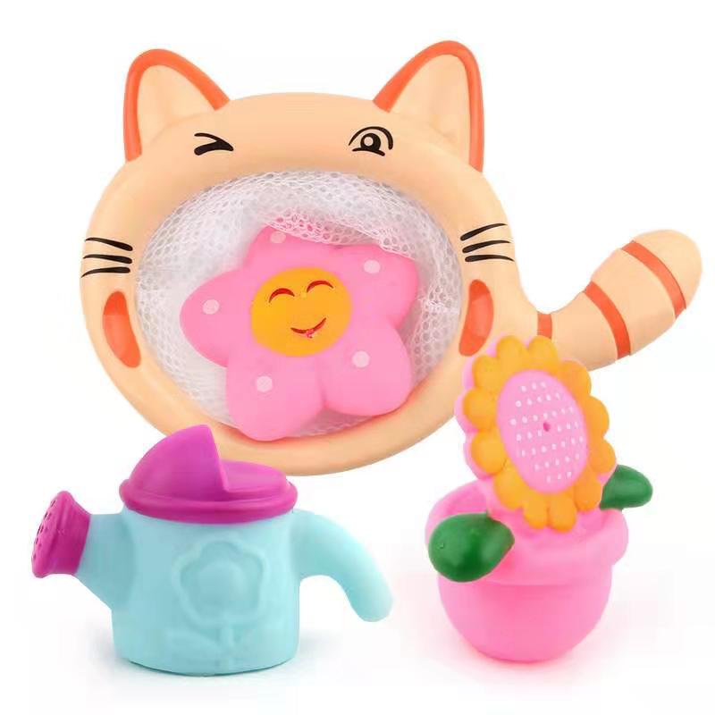 Children fishing rubber toys baby bathing toys animal toys kids toy