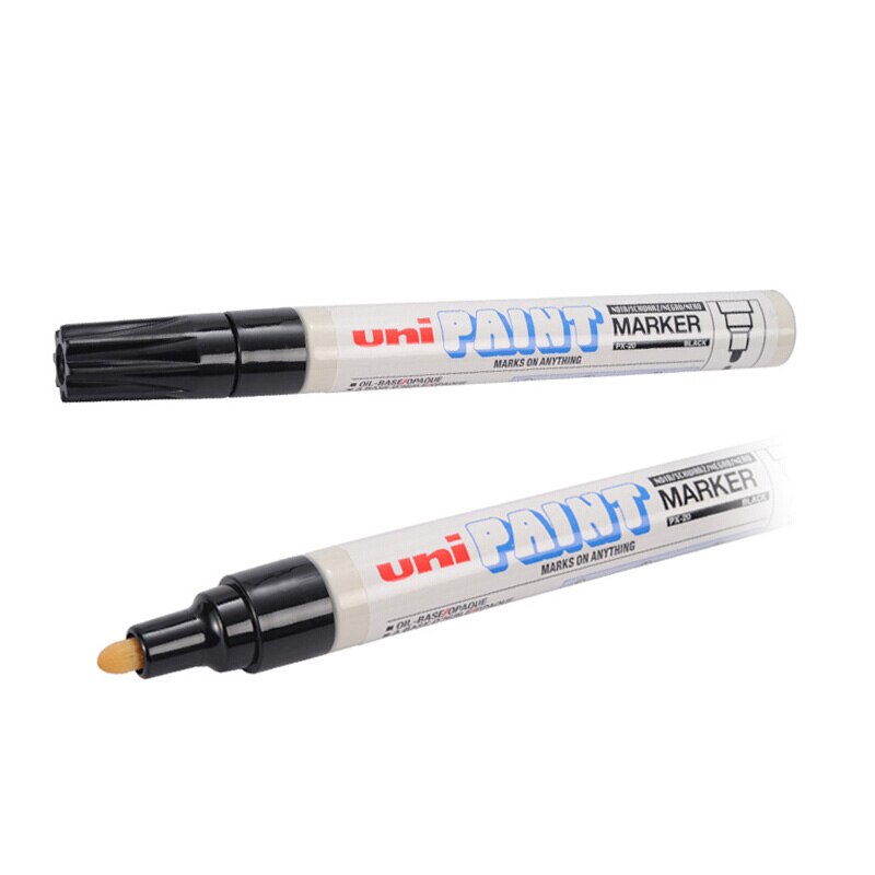 1pcs Japan UNI Mitsubishi PX-20 Paint Pen Industrial Pen Single Touch Up Round Head Marker Pen Signature Paint Marker