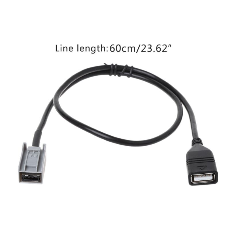 Aux USB Audio Cable Adapter Female Port Extension Wire For Honda Civic Jazz CR-V