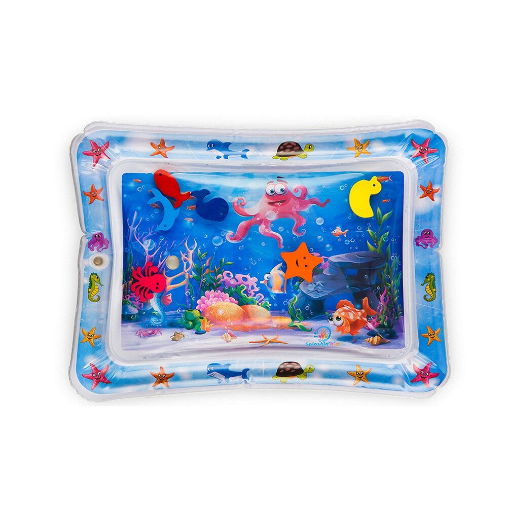 Baby's en kinderen waterspeelmat, opblaasbaar baby speelmat voor op de buik, peuterspeelzaal, leuk activiteitencentrum: G