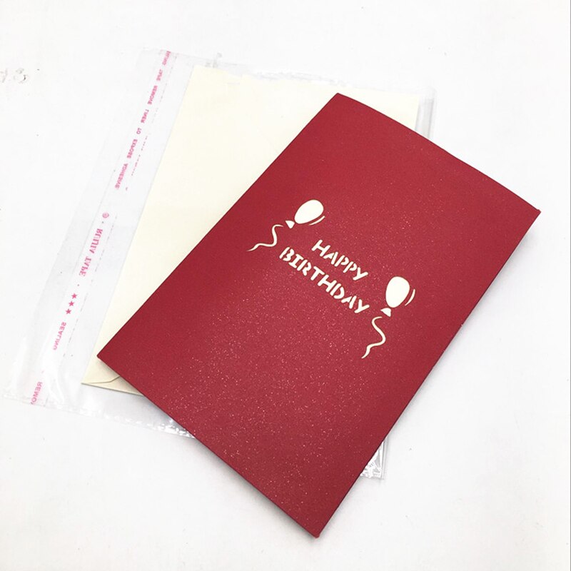 10pcs Handmade 3D Pop Up Card Paper Greeting Kirigami Card Children Invitation Happy Birthday Postcards Kids Thanksgiving