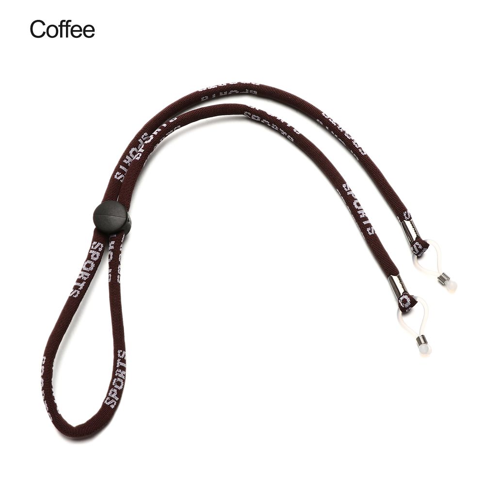 Buiten Sport Bril Koord Antislip Zonnebril Touw Neck Strap Bril Lanyard Vrouwen Mannen Brillen Eyewear Cord Holder: Black