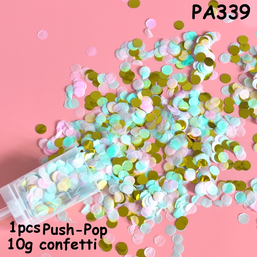 1 st konfetti popper konfetti bröllop fester bruddusch förlovningsfest blomma papper konfetti push pop födelsedagsfavör: Pa339