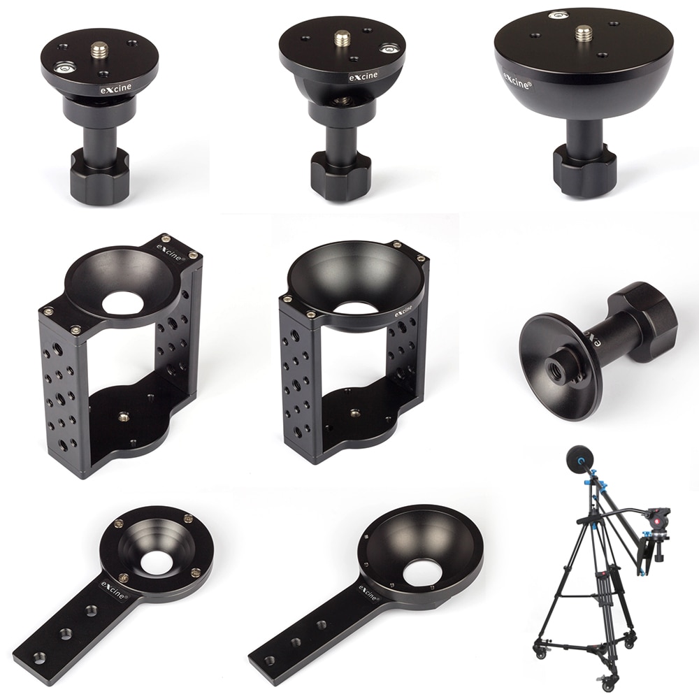 65Mm 75Mm 100Mm Half Ball Platte Kom Type Converter Adapter Fr Camera Tijd Verstrijken Slider Track Dolly crane Statief Fluid Head