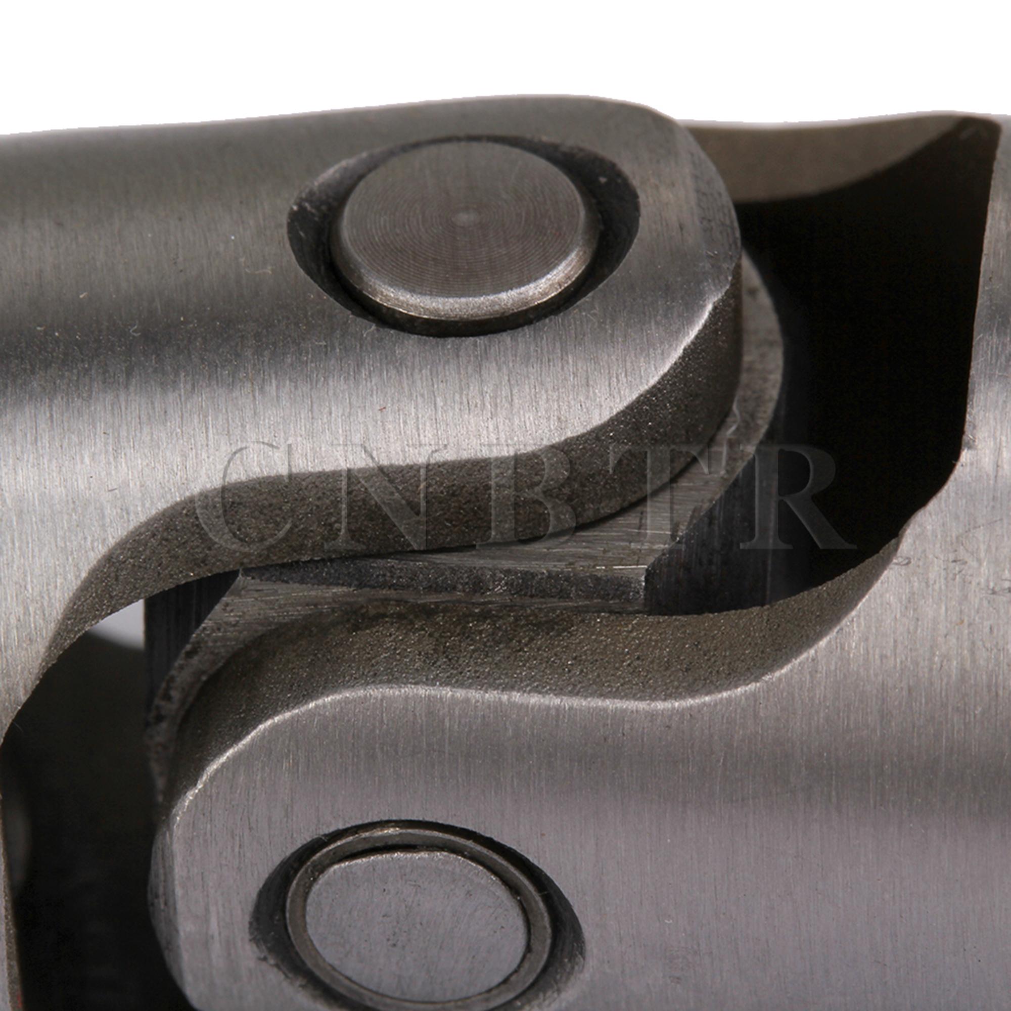 CNBTR Universal Joint Shaft Coupling Metal Motor Connector Coupler 0.47x0.91x2.05Inch