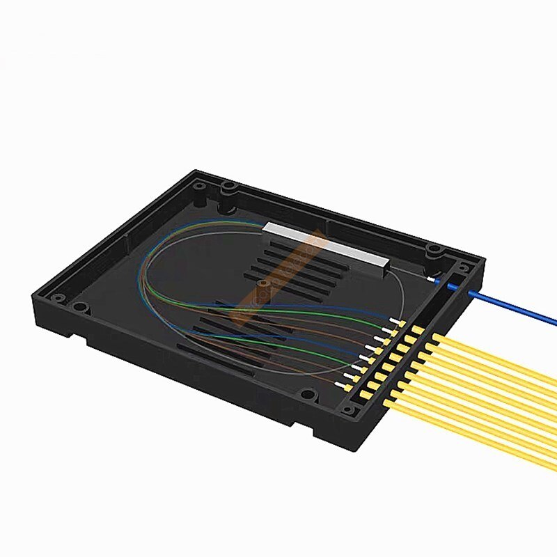 1X8 PLC optical fiber splitter1X8 PLCFiber Optical splitter SC/ UPC FTTH FBT PLC Singlemode Fiber Optical splitter