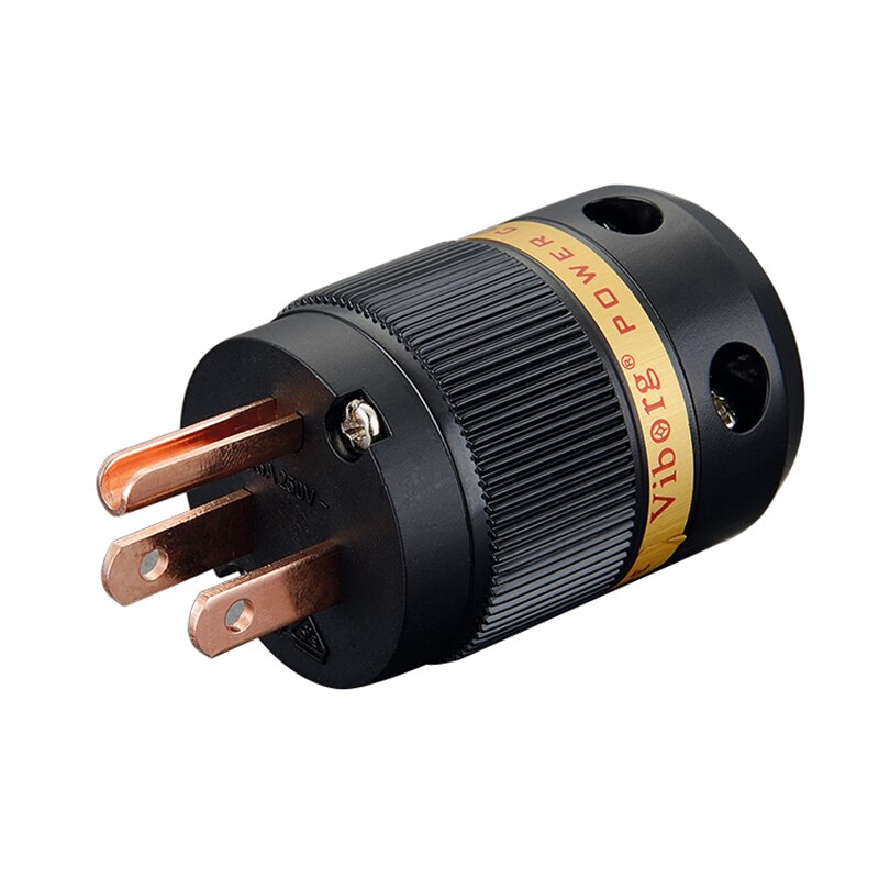 Viborg VM501 Pure Copper US AC Power Plug Audio DIY Mains Power Cable