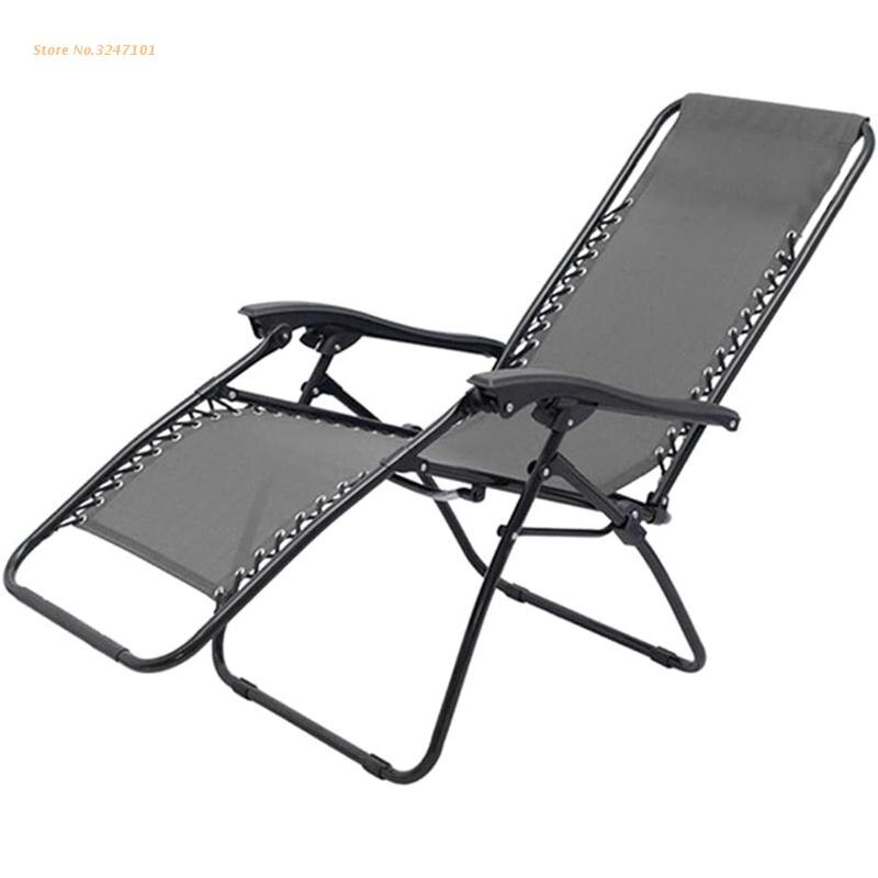 Silla de gravedad Universal, tela de repuesto reclinable plegable, transpirable, malla duradera, cubierta para tumbona de Patio al aire libre,: Dark gray