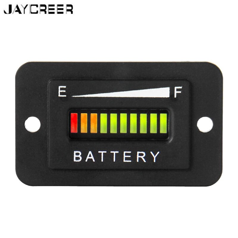 Jaycreer 12-24V 36V 48V 72V Battery Fuel Gauge Indicator Voor Vork Liften, golfkarretjes, Vloer Zorg Apparatuur