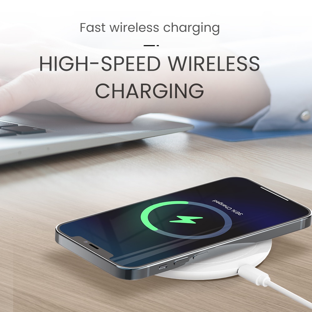 10W Wireless Charger For iPhone 12 Mini 11 Pro Xs Max Fast Wireless Charging Pad For Samsung Xiaomi Huawei Qi Wireless Charger