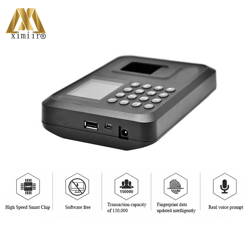 Sistema biométrico de huellas dactilares F01, grabador de tiempo de asistencia, reloj, dispositivo de grabación de reconocimiento de empleado, máquina electrónica