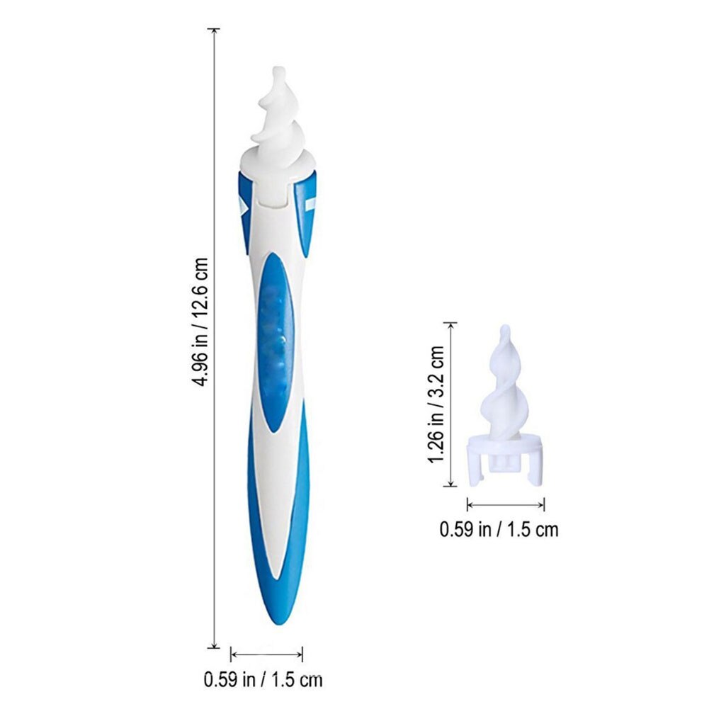 Oor Schoner 16 Vervanging Tips Earpick Ear Wax Remover Spiraal Oorsmeer Cleaner Gezondheid Ear Cleaner Gehoorapparaat Oor Zorg gereedschap