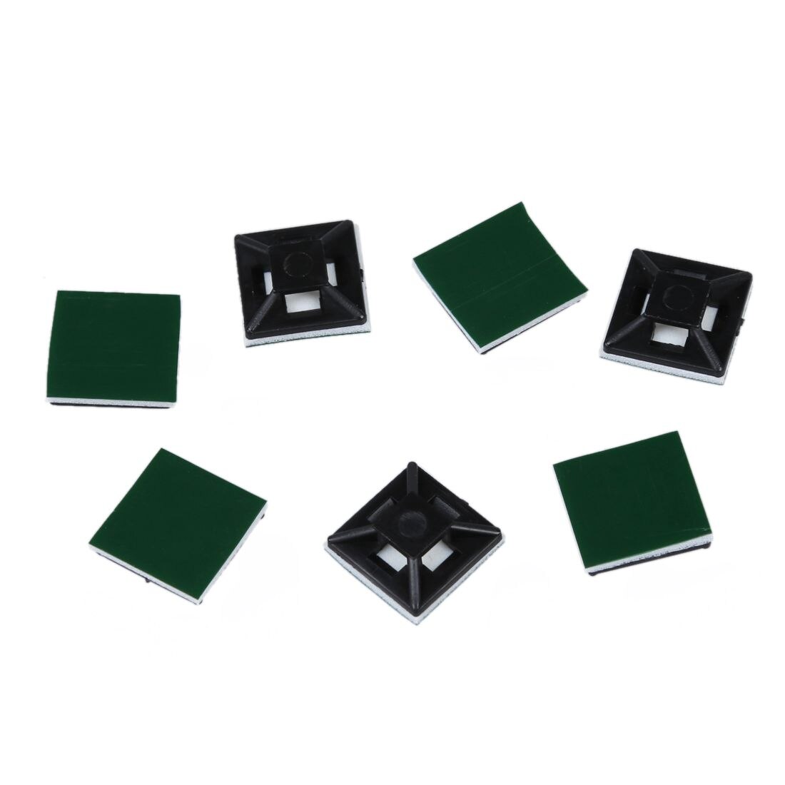 13mm x 13mm kunststof kabelbinders zelfklevend zwart 100 stuks