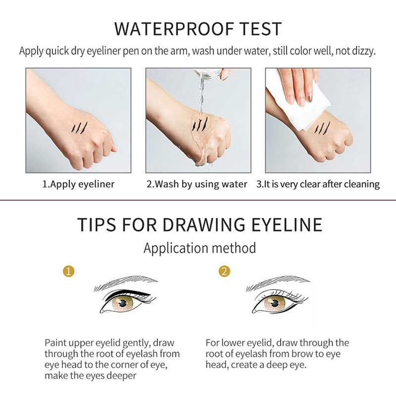 12- farvet eyeliner pen langtidsholdbar vandtæt svedtæt ikke blomstrende flydende eyeliner holdbar hurtigtørrende flydende eyeliner tslm 1