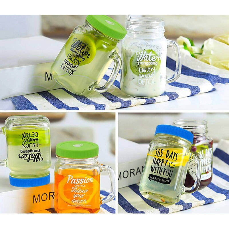 8Pcs Wide Mouth Mason Jar Lids with Straw Hole for Ball & Kerr Mason Jar, Great for Drinking & Food Storage