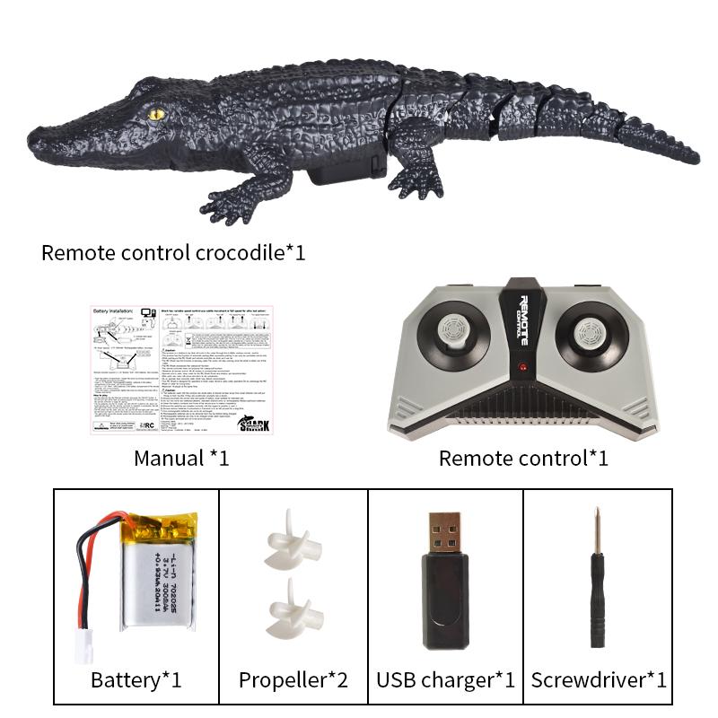 4ch 2.4Ghz Elektrische Rc Boot Rtr Speelgoed Interessante Krokodil Speelgoed Voertuig Tiener Model Speelgoed Voor Kinderen