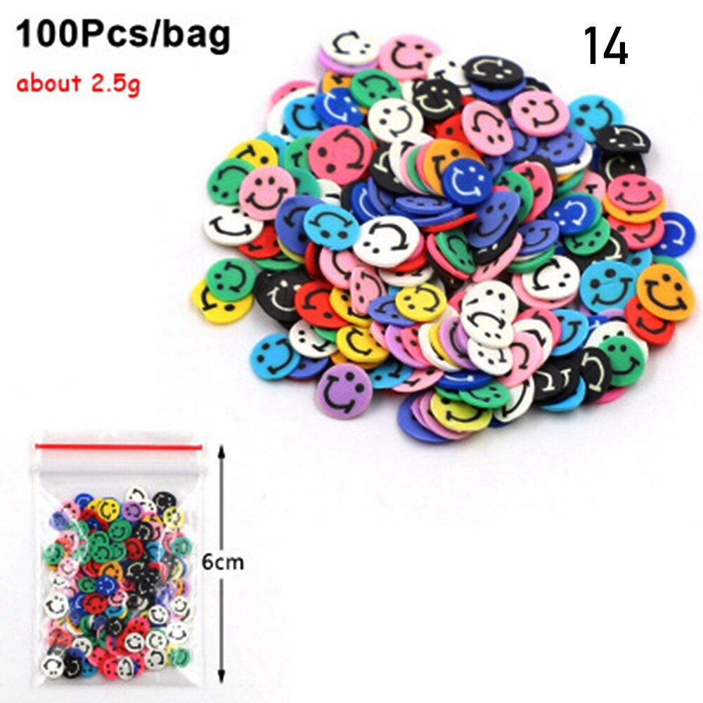 2.5g/Bag Fruit Bead DIY Decoration Charms Mud Accessories Fluffy Addition in Mud Clound Sand Toys Filler Glitter Clear Set: 14