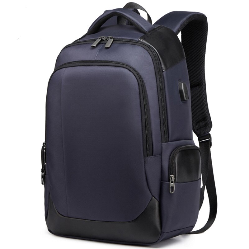 Männer Reise Rucksack USB Ladung Wasserdichte Funktionale Rucksack Schwarz 15,6 zoll Laptop Rucksäcke Männlichen Mochila Rucksack PCN073: Blau