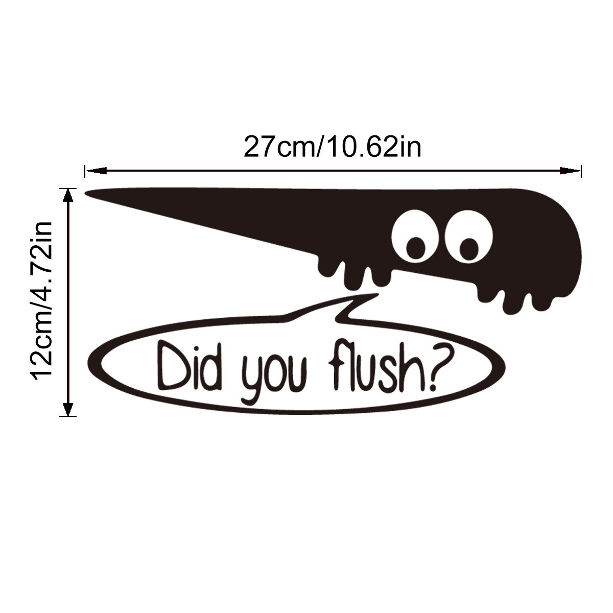 Grappig Engels Zin Heb Je Flush Toilet Sticker Kids Spoelen Herinnering Badkamer Decor #586