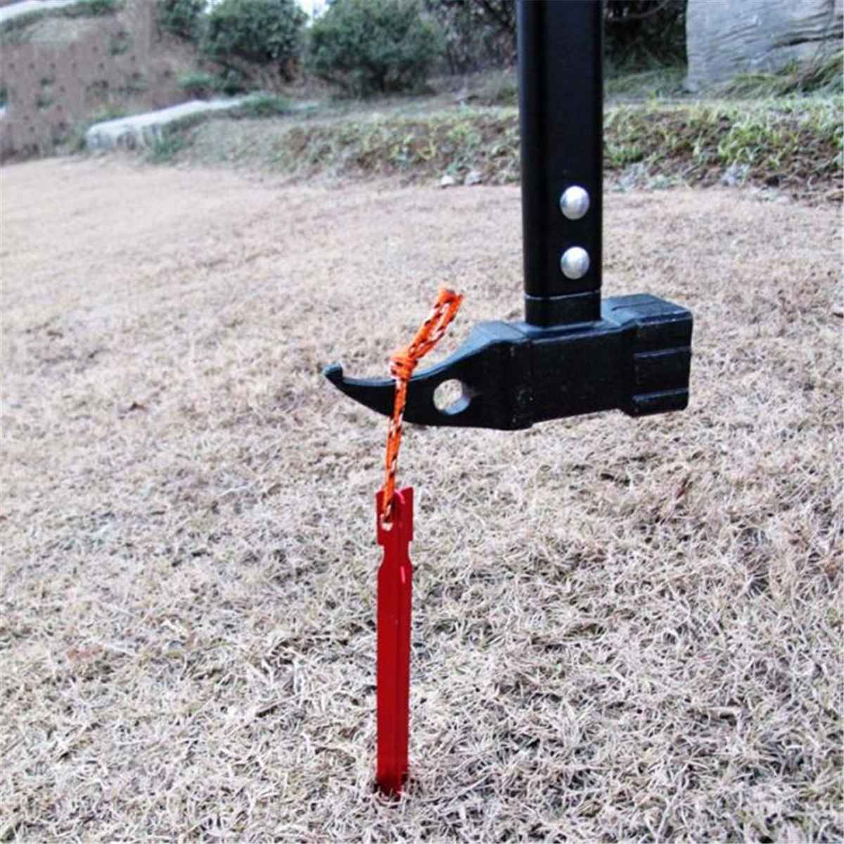 12 Pcs/Set Tent Pegs with Rope Stake Camping Hiking Equipment Outdoor Traveling Tent Accessories