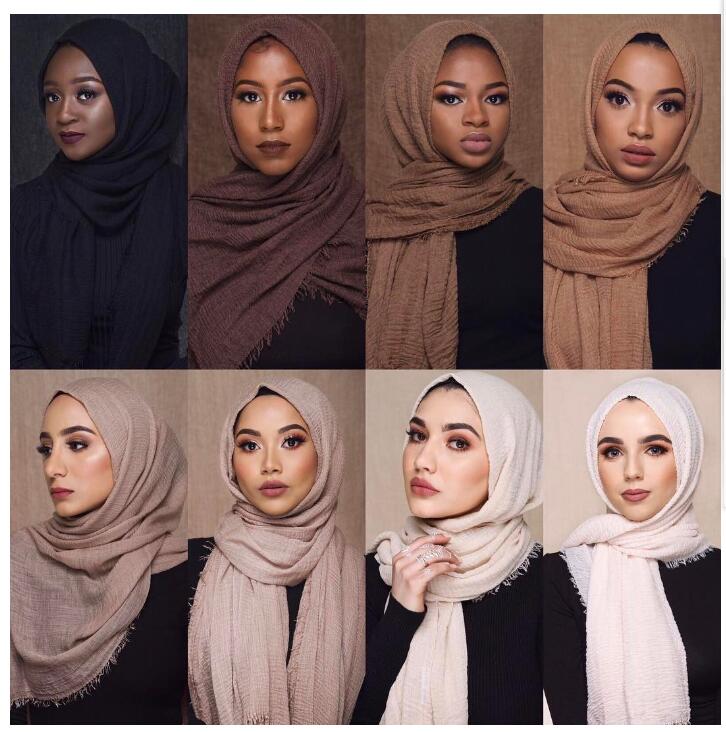 Écharpe Hijab en viscose de coton, 10 pièces, , écharpe, châle à la , bon marché, enveloppe musulmane, 50% pièces