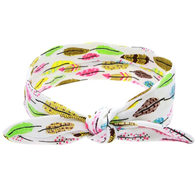 Kids Meisje Baby Baby Hoofdband Peuter Lace Bow Flower Print Haarband Hoofddeksels Leuke Mooie Kleurrijke: 2